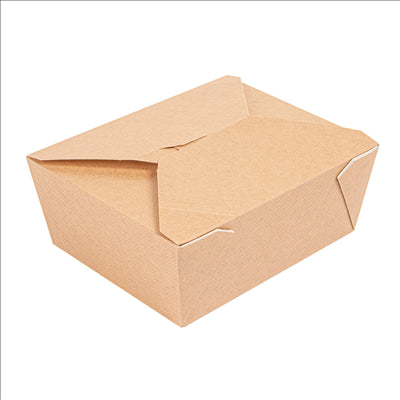 BOÎTES AMÉRICAINES MICRO-ONDABLES 'THEPACK' 1350 ML 220 + 12PP G/M2 15,2x12,1x6,5 CM NATUREL CARTON ONDULÉ NANO-MICRO (300 UNITÉS)