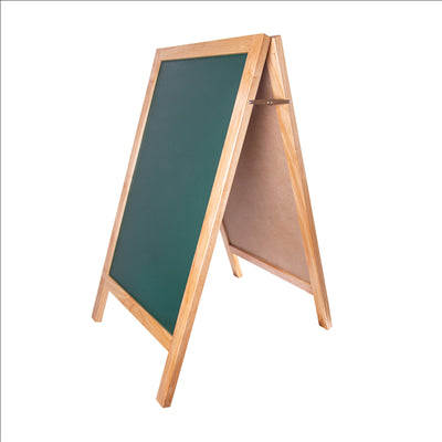 ARDOISE EN ANGLE 2 FACES  65x80x115 CM VERT BOIS (1 UNITÉ)