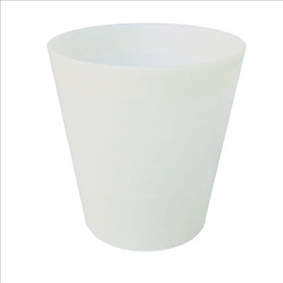 POUBELLE  Ø 28x29 CM BLANC HDPE (1 UNITÉ)