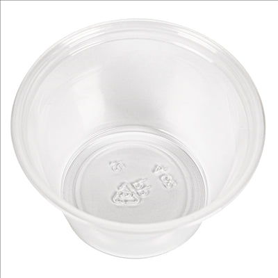 50 PETITS POTS + 50 COUVERCLES 120 ML Ø7,4x4,6 CM TRANSPARENT PP (24 UNITÉS)