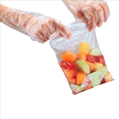 SACS AUTO-FERMETURE  92 G/M2 50µ 16,5x15 CM TRANSPARENT LDPE (500 UNITÉS)