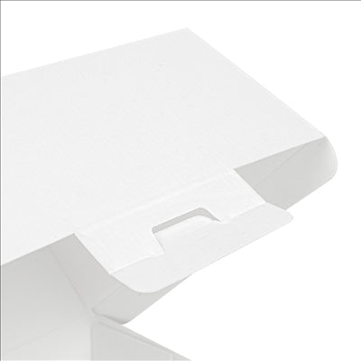 BOÎTES HAMBURGER 'THEPACK' 230 G/M2 14,4x13,6x9,2 CM (L+) BLANC CARTON ONDULÉ NANO-MICRO (500 UNITÉS)