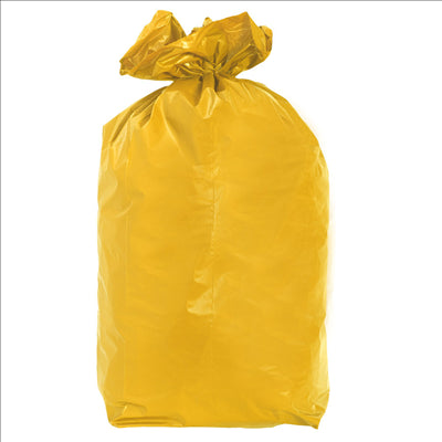 20 U. SACS POUBELLE COULEUR 110 L 70µ 70x110 CM JAUNE PALE LDPE (5 UNITÉS)