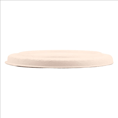 COUVERCLES POUR POTS 228.87 'BIONIC'  Ø 12x1,2 CM NATUREL BAGASSE (500 UNITÉS)