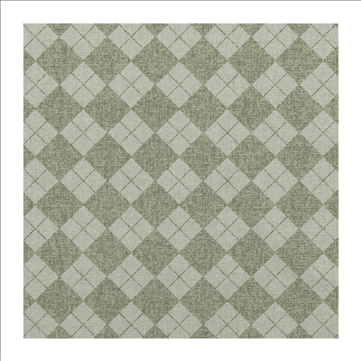 NAPPES PLIAGE M 'LIKE LINEN - ARGYLE' 70 G/M2 120x120 CM VERT SPUNLACE (200 UNITÉS)