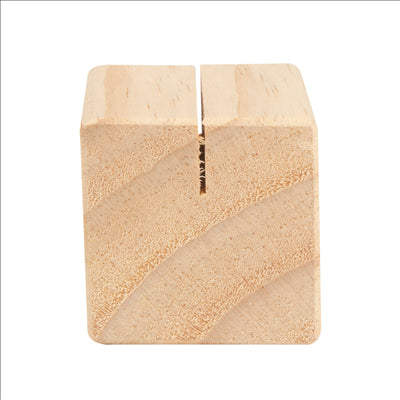 2 U. SUPPORTS CUBIQUES POUR ARDOISES  4,8 CM NATUREL BOIS (8 UNITÉS)