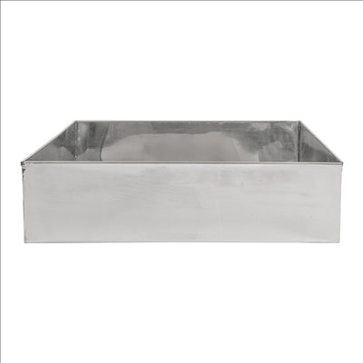 BOÎTE POUR BUFFET 'ARTINOX'  30x25,3x8 CM ARGENTE INOX (1 UNITÉ)