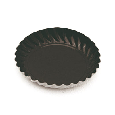 MINI PLATEAUX  325 G/M2 Ø 5,5 CM NOIR CARTON (100 UNITÉS)