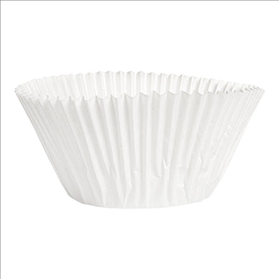 CAPSULES 'PETITS FOURS' 50 G/M2 Ø 5,7x4,8 CM BLANC PARCH.INGRAISSABLE (500 UNITÉS)