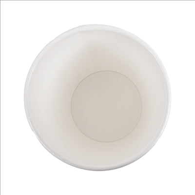 GOBELETS BOISSONS FROIDES ET CHAUDES 1 PAROI 'COMPOSTABLE' 360 ML - 12 oz 300 G/M2 Ø9/6x11 CM BLANC CARTON (1000 UNITÉS)