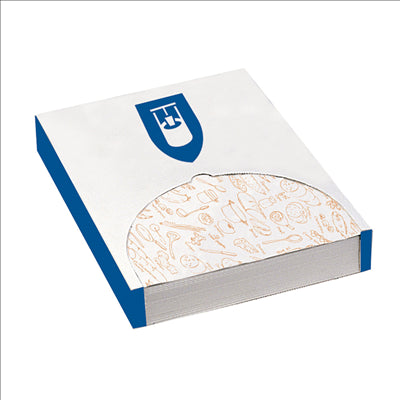 PAPIER ALIMENTAIRE INGRAISSABLE 'DELI' 35 G/M2 35x52 CM BLANC PARCH.INGRAISSABLE (500 UNITÉS)