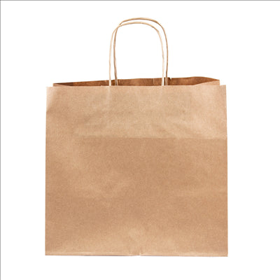 SACS SOS TRAITEUR AVEC ANSES  80 G/M2 26+17x24 CM NATUREL KRAFT (250 UNITÉS)