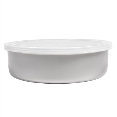 BOL AVEC COUVERCLE 'ARTINOX' 1080 ML Ø18x5,5 CM ARGENTE INOX + LDPE (24 UNITÉS)