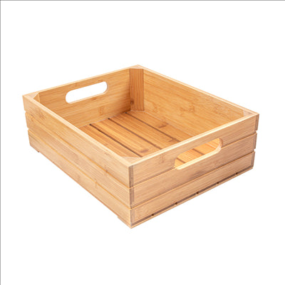 BOÎTE BUFFET GN 1/2  32,5x26,5x10 CM NATUREL BAMBOU (1 UNITÉ)