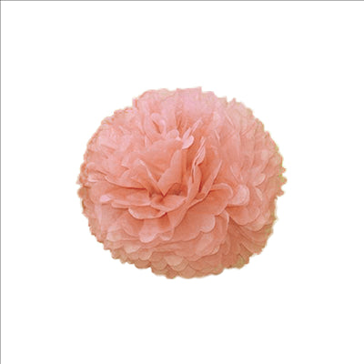 POM POM FLOWER  Ø 25 CM ROSE PAPIER (10 UNITÉS)