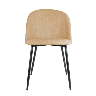 CHAISE 'SUPRA-TEK'  52x50x78 CM BEIGE POLYESTER (4 UNITÉS)