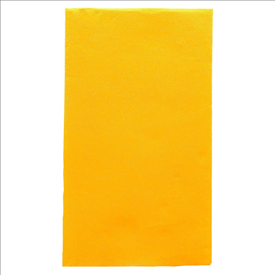 SERVIETTES ECOLABEL P. 1/6 'DOUBLE POINT' 18 G/M2 33x40 CM JAUNE SOLEIL OUATE (2000 UNITÉS)