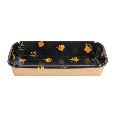 RÉCIPIENTS POUR "SUSHI"  20PE + 280 +16PE G/M2 16x9,1x2,4 CM NOIR KRAFT (800 UNITÉS)