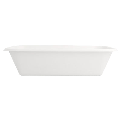 PLATEAUX 'BIONIC' 950 ML 21,5x14x5,2 CM BLANC BAGASSE (600 UNITÉS)