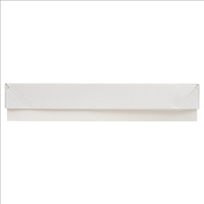 PLATEAUX + COUVERCLE 'THEPACK' 230 G/M2 23x17x4,5 CM BLANC CARTON ONDULÉ NANO-MICRO (200 UNITÉS)