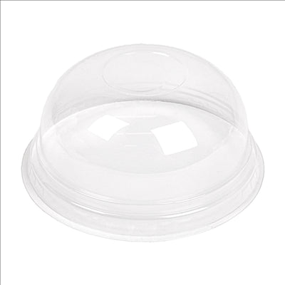 COUVERCLES COUPOLE SANS ORIFICE POUR 224.02  Ø 9,5x4,4 CM TRANSPARENT PLA (800 UNITÉS)