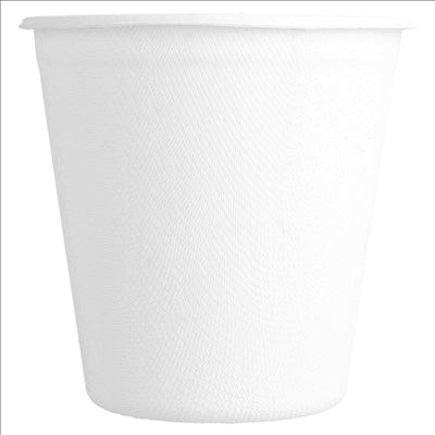 GOBELETS 'BIONIC' 370 ML Ø 9,3x9,2 CM BLANC BAGASSE (800 UNITÉS)