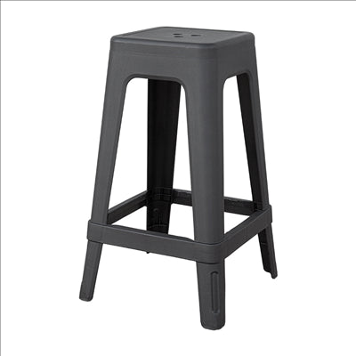 TABOURET EMPILABLE 'SUPRA-TEK'  39x39x65 CM NOIR PP (4 UNITÉS)