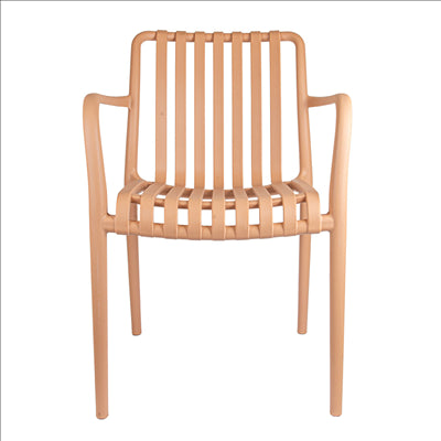 CHAISE EMPILABLE 'SUPRA-TEK'  52x52x81 CM BEIGE PP (4 UNITÉS)