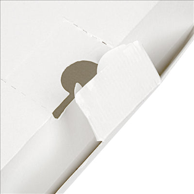 BOÎTES "LUNCH BOX" PAPERLOCK 'THEPACK' 220 G/M2 19,5x12,5x7 CM BLANC CARTON ONDULÉ NANO-MICRO (300 UNITÉS)