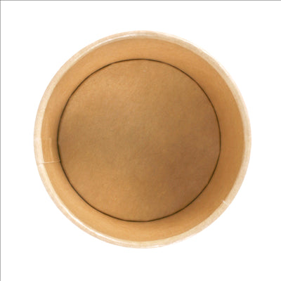PETITS POTS 70 ML (2,3 oz) 210 + 18 PE G/M2 Ø6/5x4 CM MARRON CARTON (1000 UNITÉS)