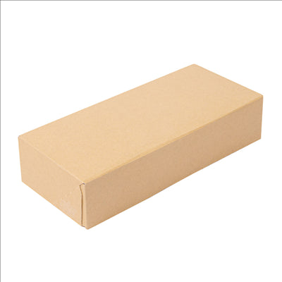 RÉCIPIENTS SUSHI 'THEPACK' 220 G/M2 19,7x9x4,5 CM MARRON CARTON ONDULÉ NANO-MICRO (400 UNITÉS)