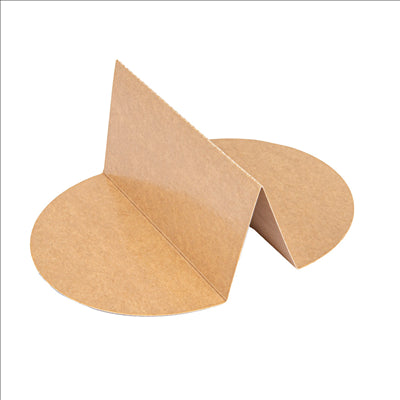 SÉPARATEUR 2 COMPARTIMENTS SALADIER 226.64  300 + 18 PE G/M2 Ø25,4/14x6,3 CM NATUREL KRAFT (600 UNITÉS)