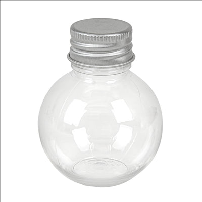 FLACONS AVEC BOUCHON EN ALUMINIUM 50 ML Ø5x6,2 CM TRANSPARENT PET (150 UNITÉS)
