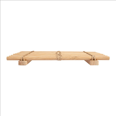 TAPIS DE TABLE DE PRÉSENTATION  26,5x16,2 CM NATUREL BAMBOU (10 UNITÉS)