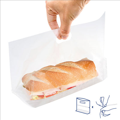 RÉCIPIENTS AVEC BASE ET POIGNÉES 'TURTLE PACK' 50 G/M2 + 15 PP 30+4x18 CM NATUREL KRAFT (50 UNITÉS)