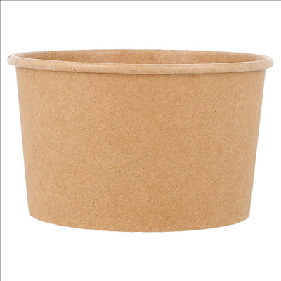 POTS À GLACES 300 ML 250 + 18 PE G/M2 Ø10x5,5 CM NATUREL CARTON (2000 UNITÉS)