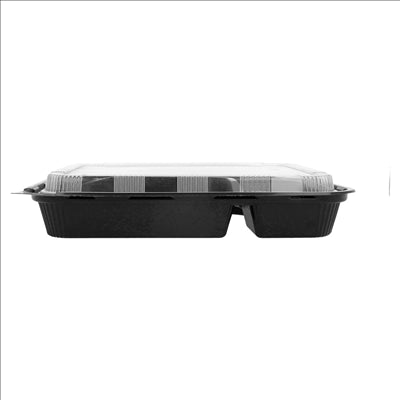 COFFRETS POUR REPAS 4 COMPART.  27x20,6x5 CM NOIR PP (300 UNITÉS)