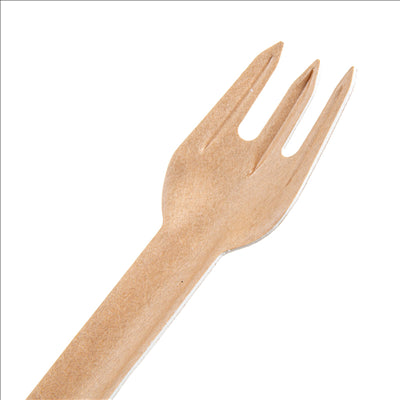 FOURCHETTES 'PAPER CUTLERY' 960 G/M2 15,8 CM NATUREL PAPIER (50 UNITÉS)