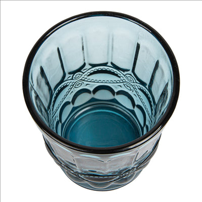 GOBELETS 'VINTAGE' 250 ML Ø8x10 CM BLEU VERRE (6 UNITÉS)