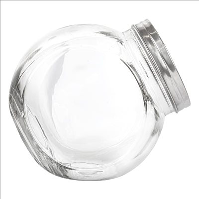 POT POUR STOCKER SPHÉRIQUE 'WAKI GLASS' 3 L 19,5x13,5x19,5 CM TRANSPARENT VERRE (6 UNITÉS)