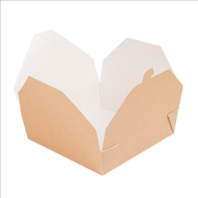 BOÎTES AMÉRICAINES MICRO-ONDABLES 'THEPACK' 2910 ML 240 + 12PP G/M2 21,7x21,7x6 CM NATUREL CARTON ONDULÉ NANO-MICRO (100 UNITÉS)