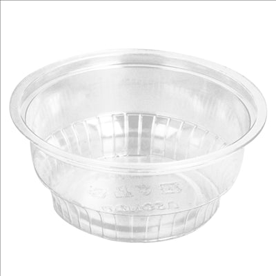 POTS À GLACE 150 ML Ø9,5x3,8 CM TRANSPARENT PET (1000 UNITÉS)