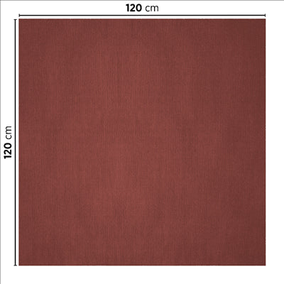 NAPPES PLIAGE M  48 G/M2 120x120 CM BORDEAUX CELLULOSE (200 UNITÉS)