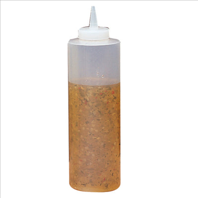 POIRES À SAUCES 720 ML Ø 7x25 CM TRANSLUCIDE HDPE (6 UNITÉS)