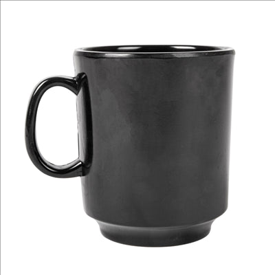 TASSES À CAFÉ 'ASAMI WARE' 240 ML Ø 8x9 CM NOIR MÉLAMINE (12 UNITÉS)