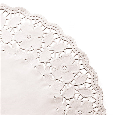 DENTELLES RONDES AJOURÉES  53 G/M2 Ø 42 CM BLANC PAPIER (250 UNITÉS)