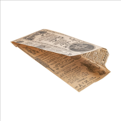 PAPIER INGRAISSABLES OUVERT 2 CÔTÉS - HOT DOG 'TIMES' 34 G/M2 9+3x22 CM NATUREL PARCH.INGRAISSABLE (500 UNITÉS)