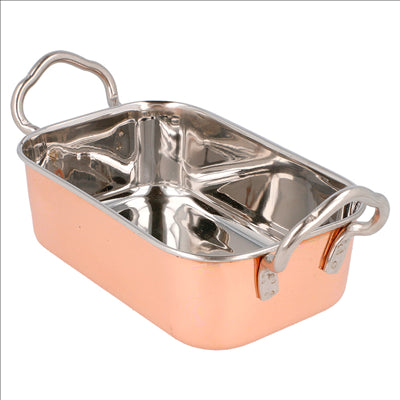 MINI BACS AVEC ANSES 'ARTINOX'  14,5x9,5x4,5 CM CUIVRE INOX (6 UNITÉS)