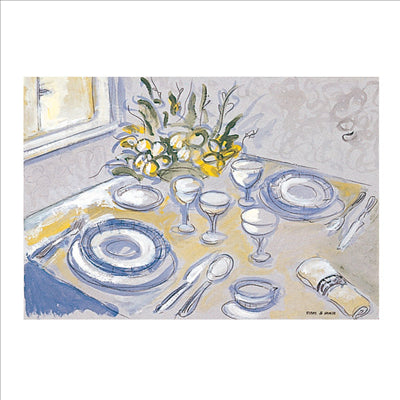 SETS DE TABLE OFFSET 'PROVENZAL' 70 G/M2 31x43 CM QUADRICHROMIE PAPIER (2000 UNITÉS)