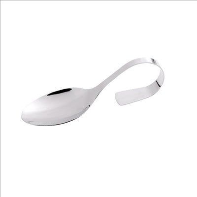 CUILLÈRES RECOURBÉES  12 CM ARGENTE INOX (10 UNITÉS)